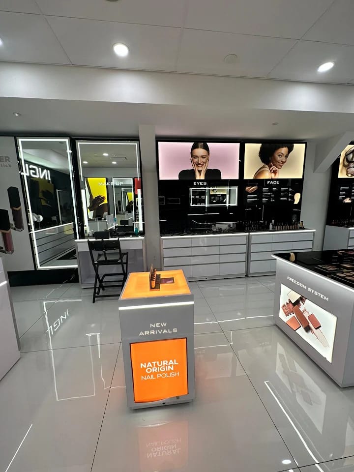 Product displays inside INGLOT Las Vegas